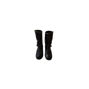 Men's Cody James Size 12 M BLACK LEATHER Motorcycle Work BOOTS C11320 Pull-On